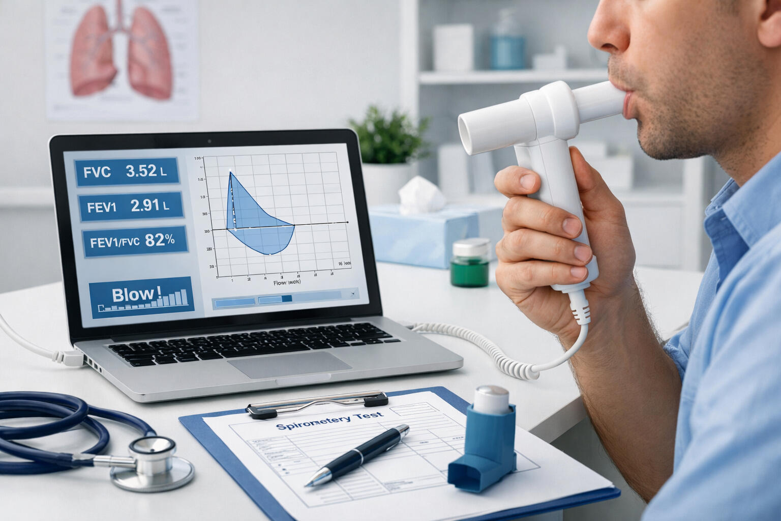 Σπιρομέτρηση, ΧΑΠ,Βρογχίτιδα Ασθμα